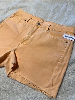 NWT Old Navy Orange Denim Shorts